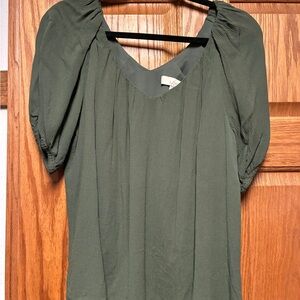 LOFT Olive Green Blouse